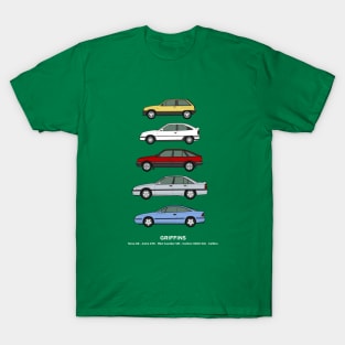 1980's classic vauxhall car collection T-Shirt